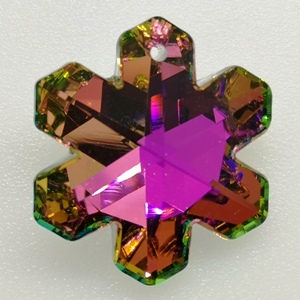 30mm Snowflake Crystal pendants Volcano